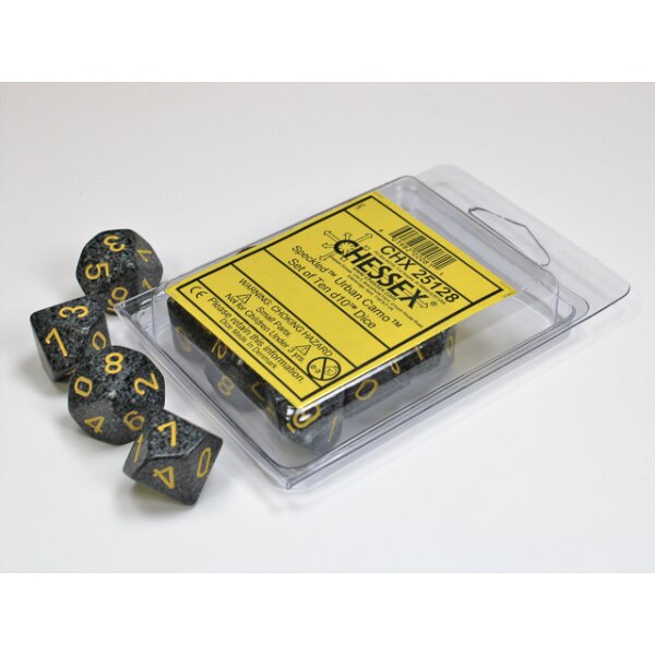 Speckled Polyhedral Ten d10 Set - Urban Camo