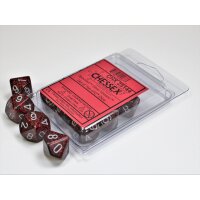 Speckled Polyhedral Ten d10 Set - Silver Volcano