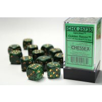 Speckled 16mm d6 with pips  (12 Dice Block) - Golden Recon