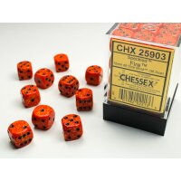 Speckled 12mm d6 with pips (36 Dice Block) - Fire