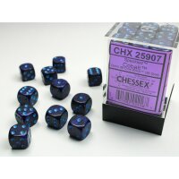 Speckled 12mm d6 with pips (36 Dice Block) - Cobalt