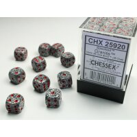 Speckled 12mm d6 with pips (36 Dice Block) - Granite