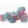 Ten d10 Set - Gel Green-Pink/blue Luminary