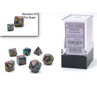 Festive Mini-Polyhedral Mosaic/yellow 7-Die set