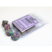 Polyhedral Ten d10 Set - Festive Mosaic/yellow