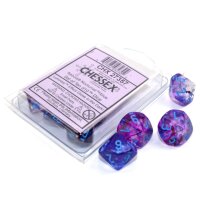 Polyhedral Ten d10 Set - Nebula TM Nocturnal/blue Luminary