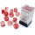 16mm d6 with pips (12 Dice Block) - Nebula TM 16mm d6 Red/silver Luminary Dice Block