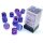 16mm d6 with pips (12 Dice Block) - Nebula TM 16mm d6 Nocturnal/blue Luminary Dice Block