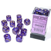 16mm d6 with pips (12 Dice Block) - Borealis 16mm d6...