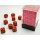 12mm d6 with pips (36 Dice Block) - Scarab Scarlet w/gold