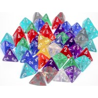 Bag of 50: Translucent d4