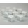 Opaque Polyhedral White Bag of 10 Blank 6-sided dice