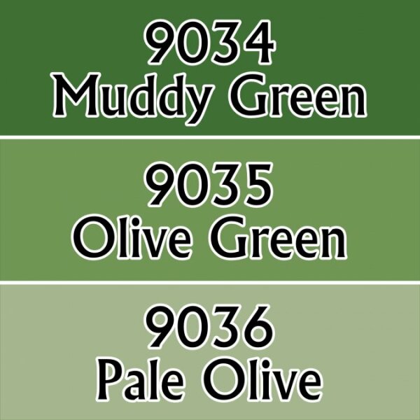 Master Series Paints Triads: Olive Greens