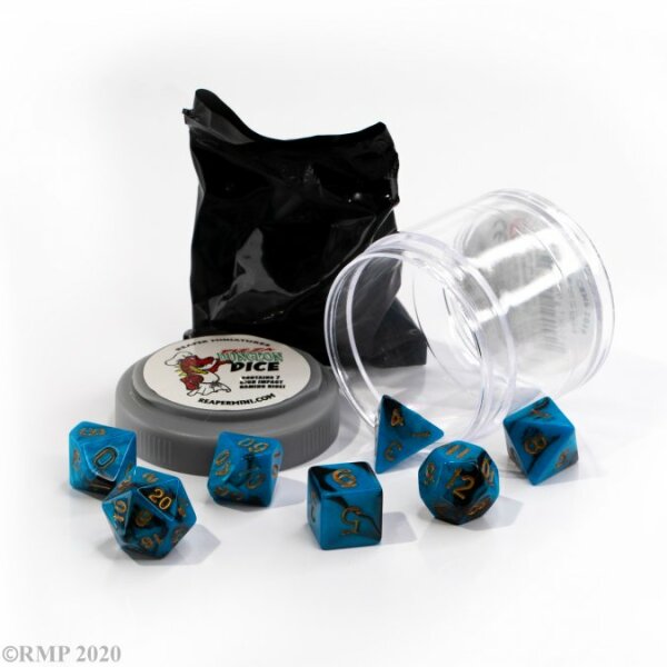 Dual Dice - Blue and Black