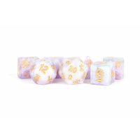 16mm Resin Polyhedral Dice Set: Lavender