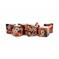 16mm Resin Polyhedral Dice Set: Eternal Fire