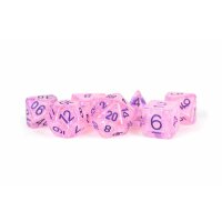 16mm Resin Polyhedral Dice Set: Flash Pink