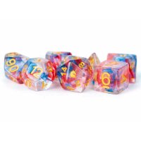 16mm Resin Polyhedral Dice Set: Unicorn Cosmic Carnival