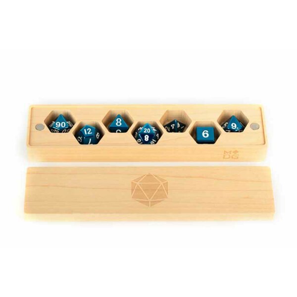 Premium Wood Dice Vault: Maple