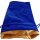 Small Velvet Dice Bag: Blue w/ Gold Satin