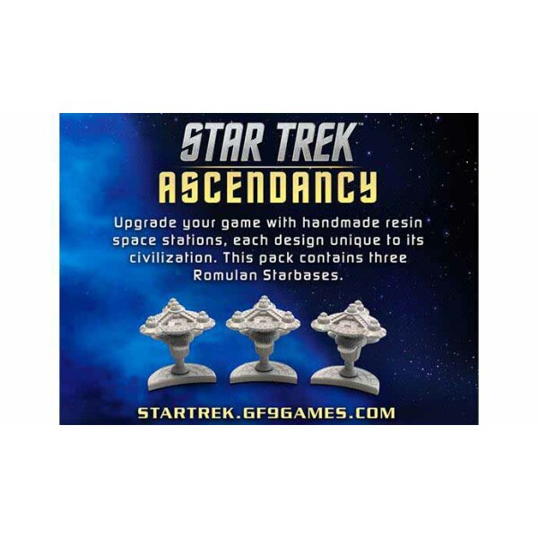 Star Trek Ascendancy: Romulan Starbases (x3 Figures)