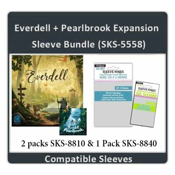 "Everdell + Pearlbrook Expansion" Compatible Sleeve Bundle (8810 X 2 + 88401)