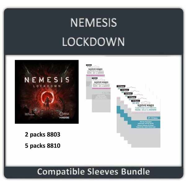 "Nemesis Game ALL IN" Compatible Sleeve Bundle (8810 X 5 + 8803 X 2)