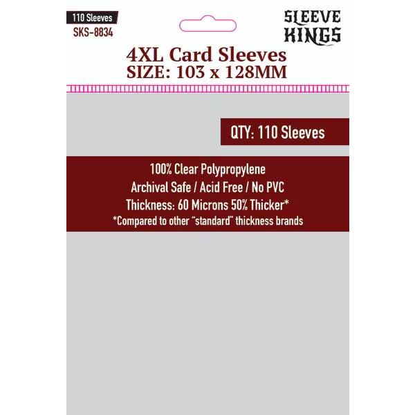 Sleeve Kings "4XL" Sleeves (103 x 128) 110 Pack, 60 Microns