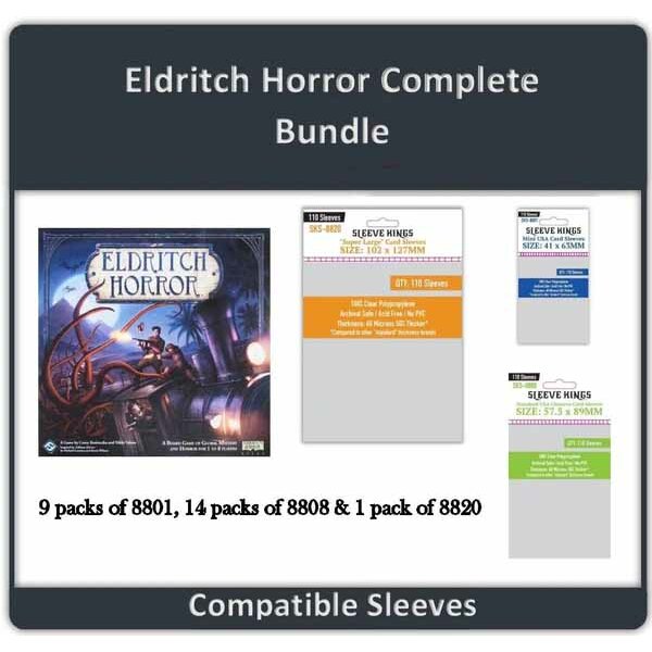 "Eldritch Horror Complete" Compatible Sleeve Bundle (8801 X 9 + 8808 X 14 + 8820 X 1)