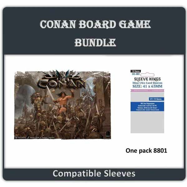 "Conan Board Game" Compatible Sleeve Bundle (8801 X 1)