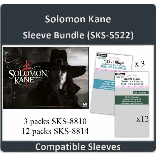 "Solomon Kane All In" Compatible Sleeve Bundle  (8810 X 15 + 8814 X 9)