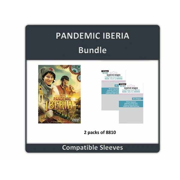 "Pandemic: Iberia" Compatible Sleeve Bundle (8810 X 2)