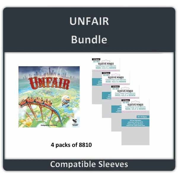 "Unfair Game" Compatible Sleeve Bundle (8810 X 4)