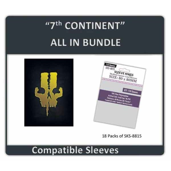 "7th Continent All In" Compatible Sleeve Bundle (8815 X 18) (1927 cards)