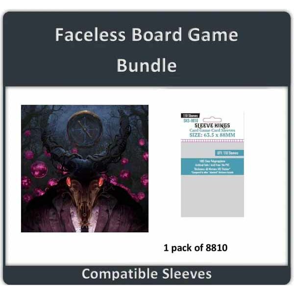 "Faceless Board Game" Compatible Sleeve Bundle (8810 X 1)