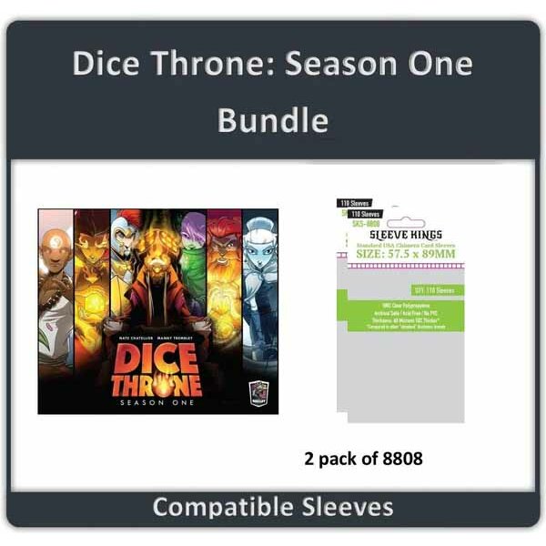 "Dice Throne: Season One" Compatible Sleeve Bundle (8808 X 2)