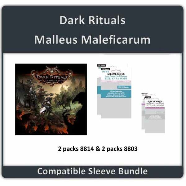 "Dark Rituals: Malleus Maleficarum" Compatible Sleeve Bundle (8810 X 2 + 8803 X 2)