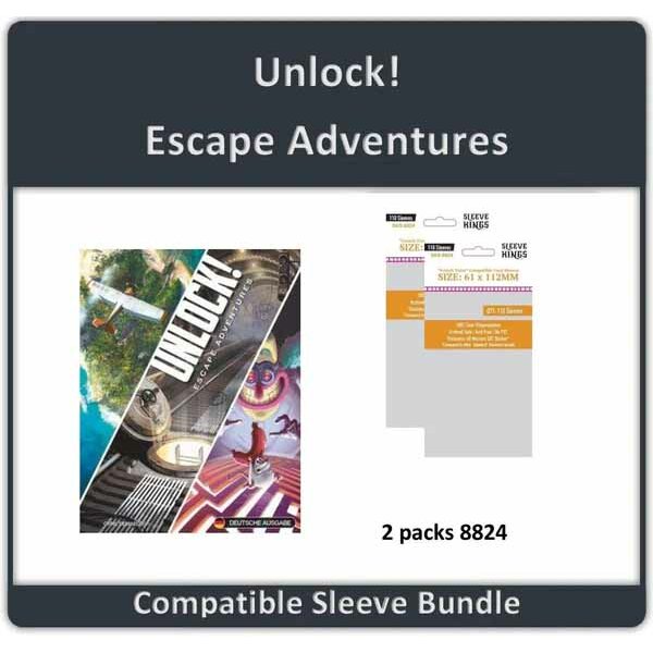 "Unlock! Escape Adventures" Compatible Sleeve Bundle (8824 X 2)