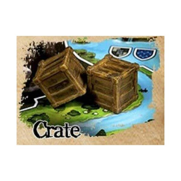 Painted Plastic 10-pack Resource Tokens: Crate