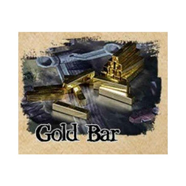 Metal Alloy 10-pack Resource Tokens: Gold bar