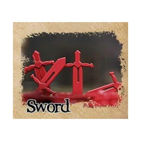 Metal Alloy 10-pack Resource Tokens: Sword