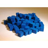 10 MM Wooden Cube Tokens (100 Pack) -Blue