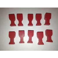 10 Red Goblet Token Set Discontinued