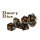 Halfsies Dice - Dwarf (7 Dice Polyhedral Set)