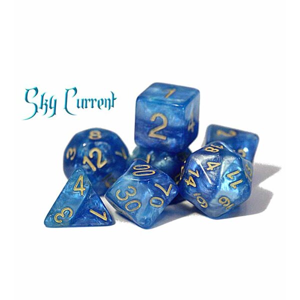 Halfsies Dice Sky Current - Upgraded Dice Case