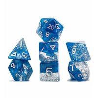 Halfsies Dice - Glitter Edition - Blue