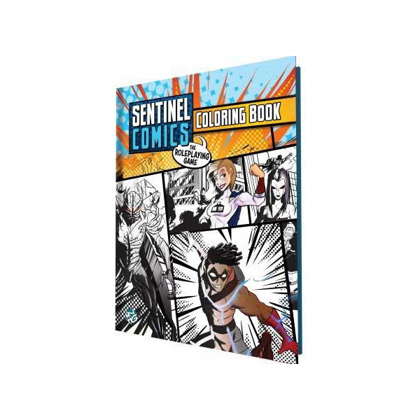 Sentinel Comics: The Roleplaying Game Coloring Book