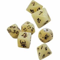 Munchkin Polyhedral Dice Set Tan/Brown