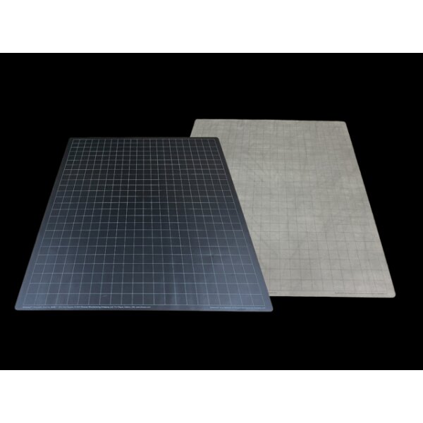 Battlemat™ 1” Reversible Black-Grey Squares (23” x 26” Playing Surface)