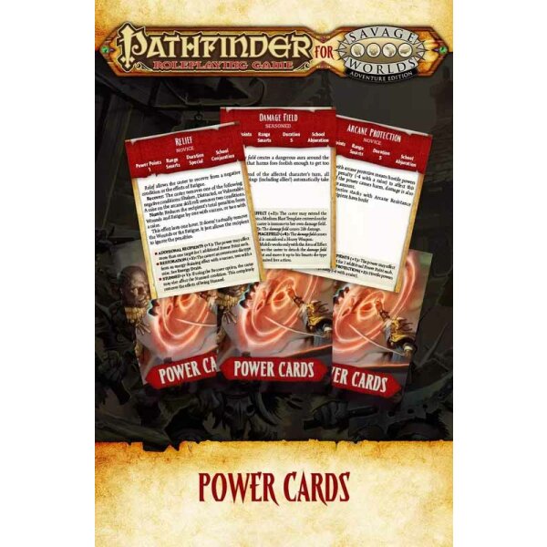 Pathfinder for Savage Worlds: Power Cards